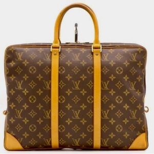 Authentic Louis Vuitton Monogram Porte Document  Voyage Briefcase  #TH0917 SOLD